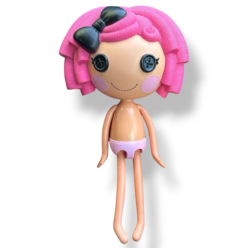Lalaloopsy Crumbs Sugar Cookie Full Size Doll Pink Hair 2009 No Clothes Doll